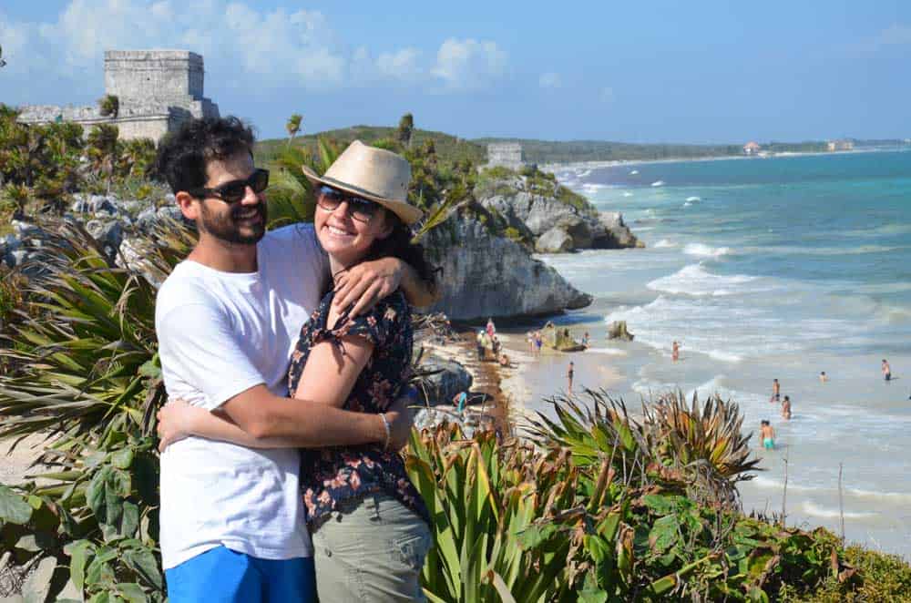 Tulum-Tempel-Paar